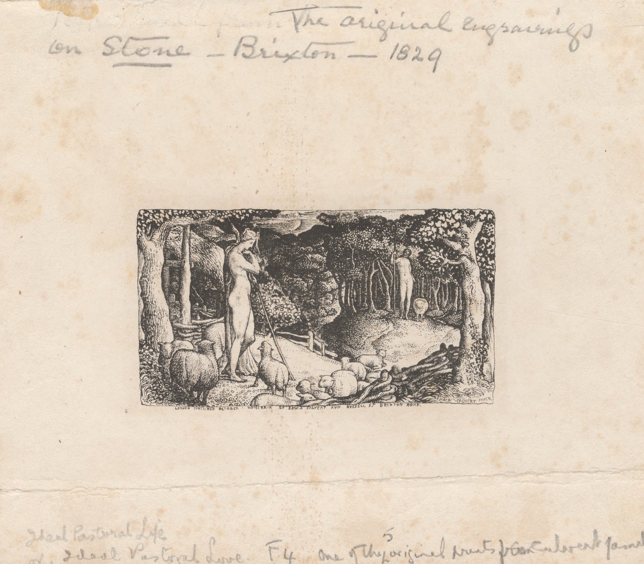 Idealiskt pastoralt liv av Edward Calvert