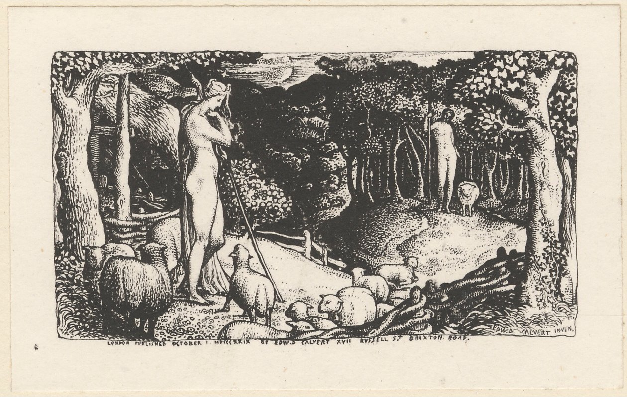 Idealiskt pastoralt liv av Edward Calvert