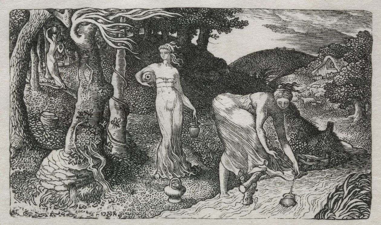 Bäcken, 1829. av Edward Calvert