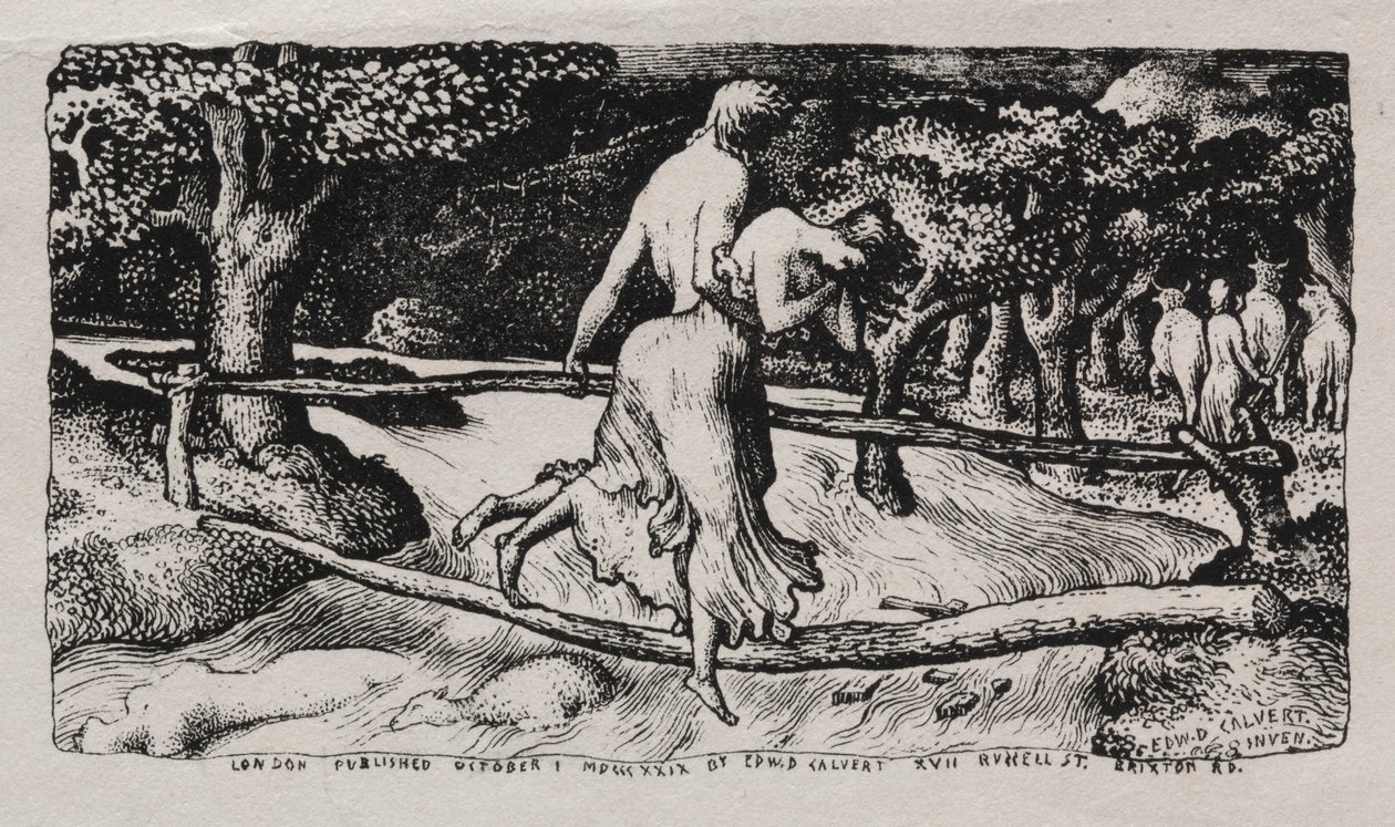 Översvämningen, 1829. av Edward Calvert