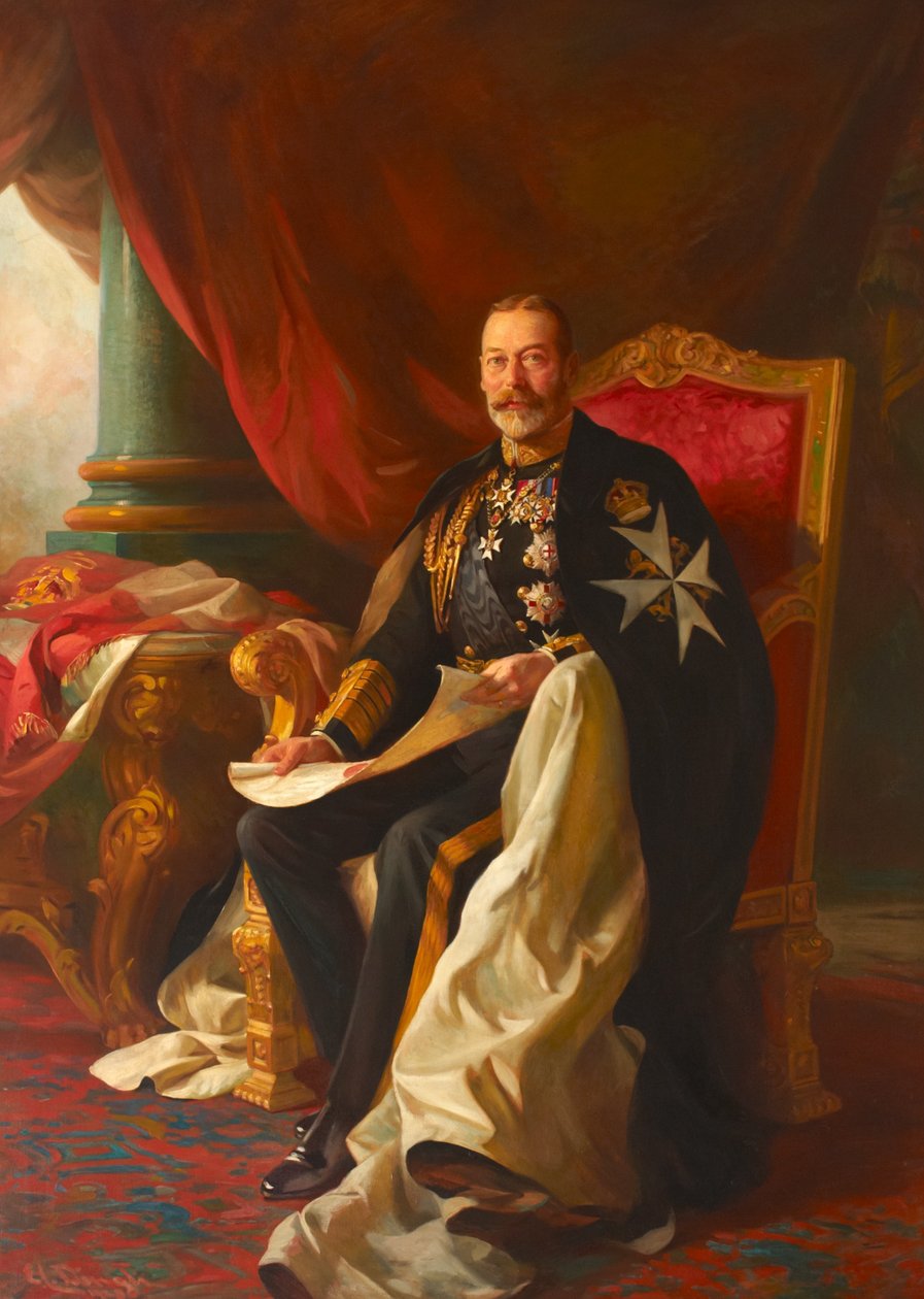 Kung George V av Edward Caruana Dingli
