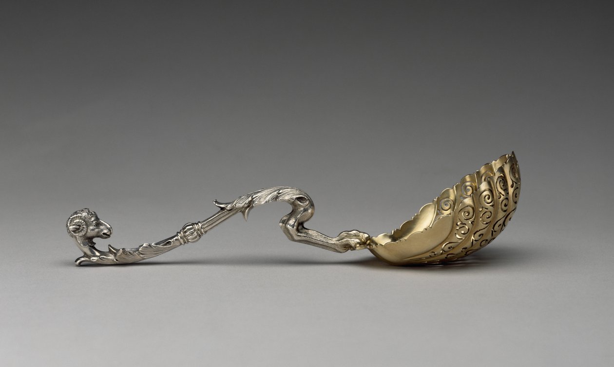 Sugar Sifter, c. 1858 (silver och förgyllt silver) av Edward Chandler Moore