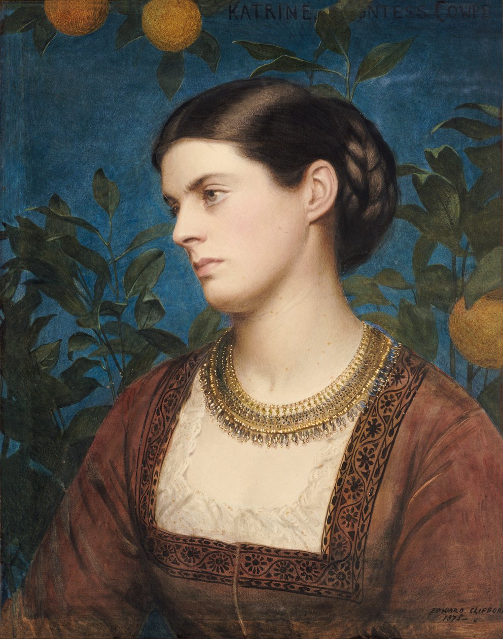 Katrine, grevinna Cowper, 1875 av Edward Clifford