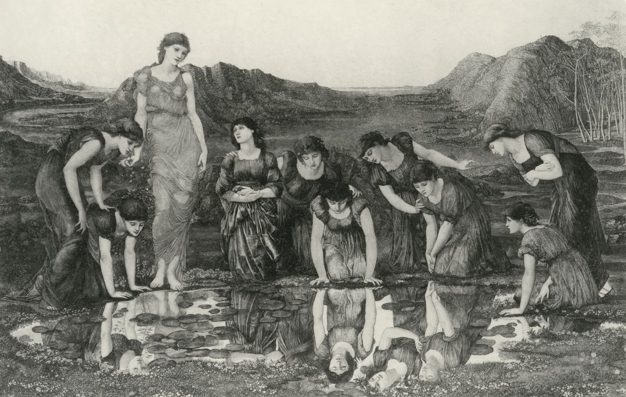Venus spegel av Edward Coley (after) Burne Jones