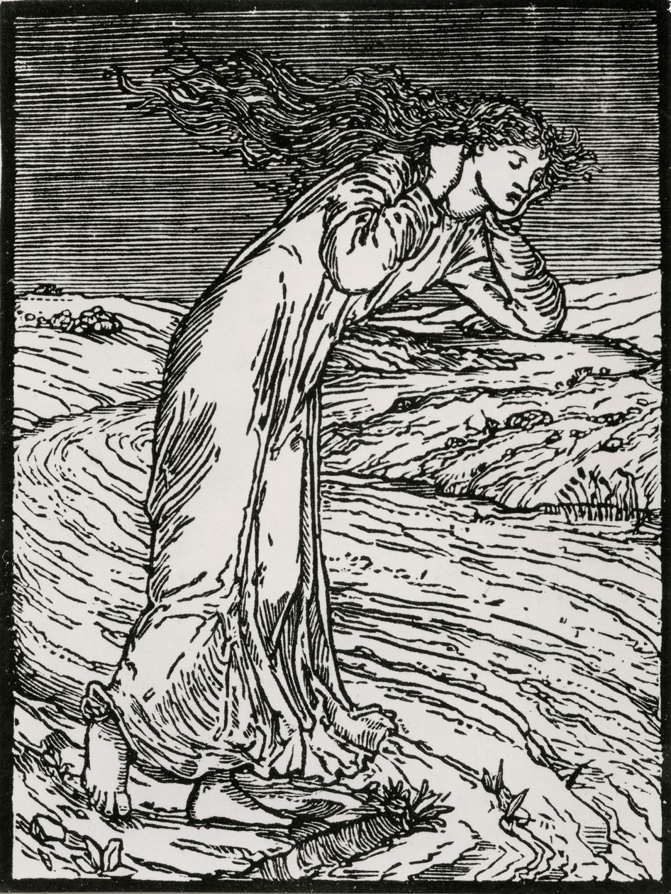 Psyche kastar sig i floden av Edward Coley (after) Burne Jones