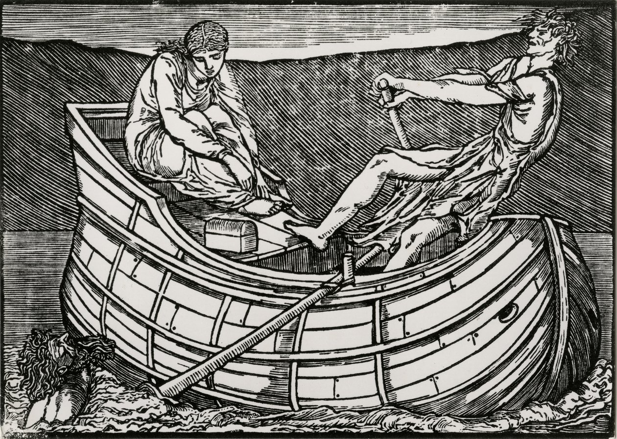 Huvudet som reser sig av Edward Coley (after) Burne Jones