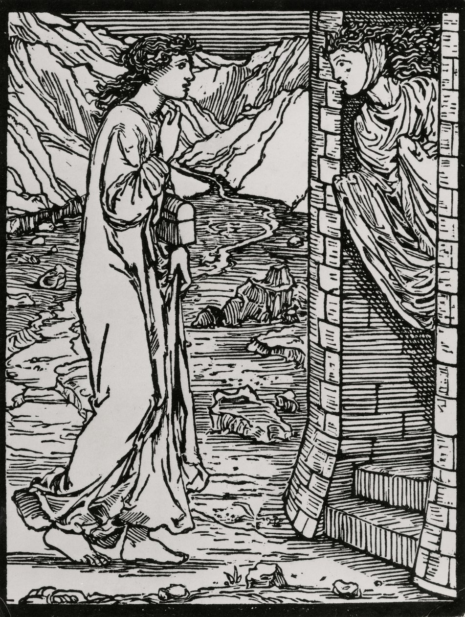 Det talande tornet av Edward Coley (after) Burne Jones