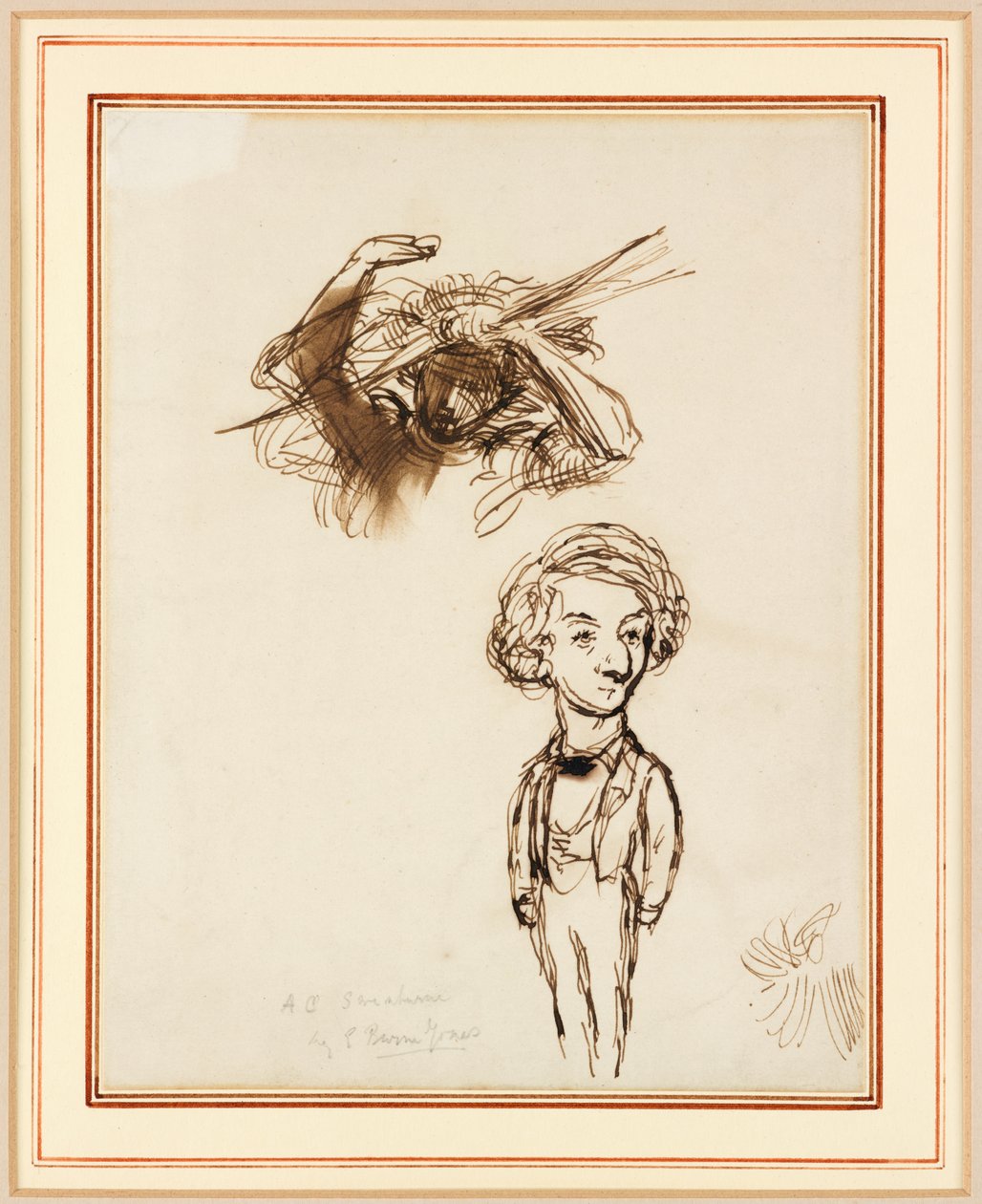 Karikatyr av Algernon Charles Swinburne av Edward Coley Burne Jones
