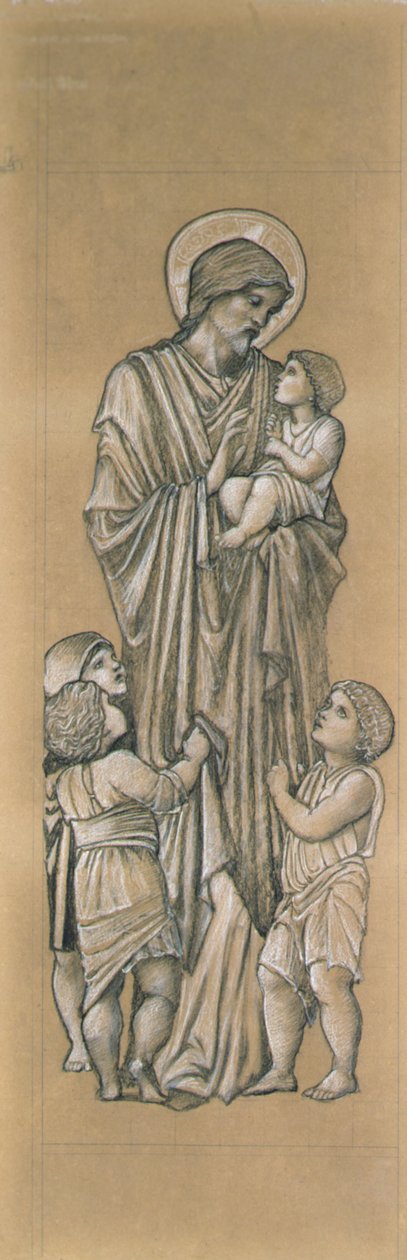 Kristus välsignar de små barnen av Edward Coley Burne Jones