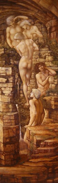 Hill Fairies (olja på duk) av Edward Coley Burne Jones