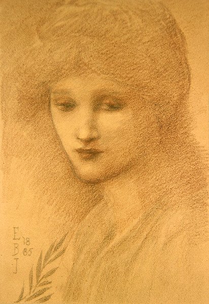 Porträtt av Laura Littleton av Edward Coley Burne Jones