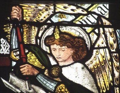 St Michael av Edward Coley Burne Jones