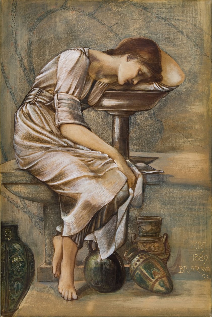 Studie för Briar Rose Series av Edward Coley Burne Jones