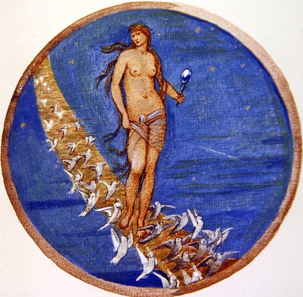 Blomsterboken: V. Rose of Heaven av Edward Coley Burne Jones