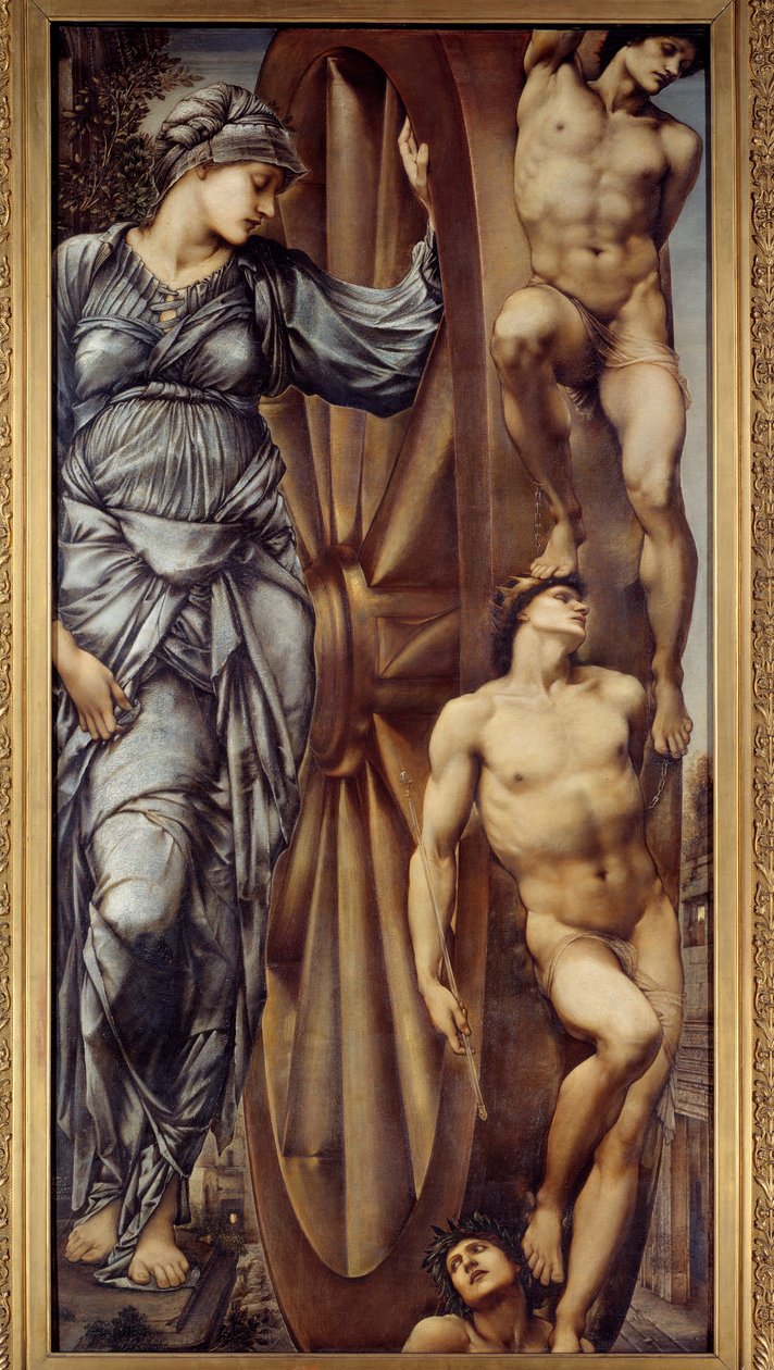 Lyckohjulet. Målning av Jones Edward Burne (1833-1898) EC.ang av Edward Burne Jones