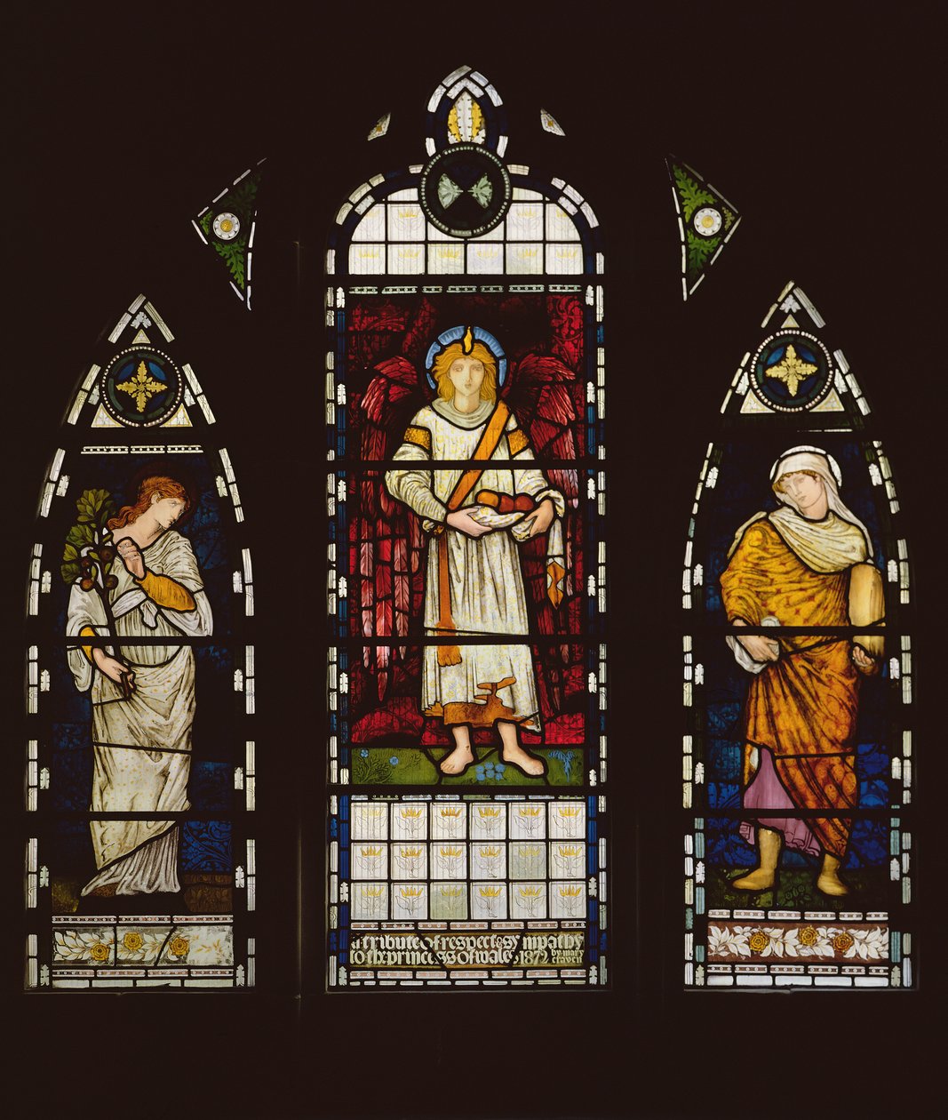Dorothea och Theophilus, ca 1861-62 av Edward Burne Jones