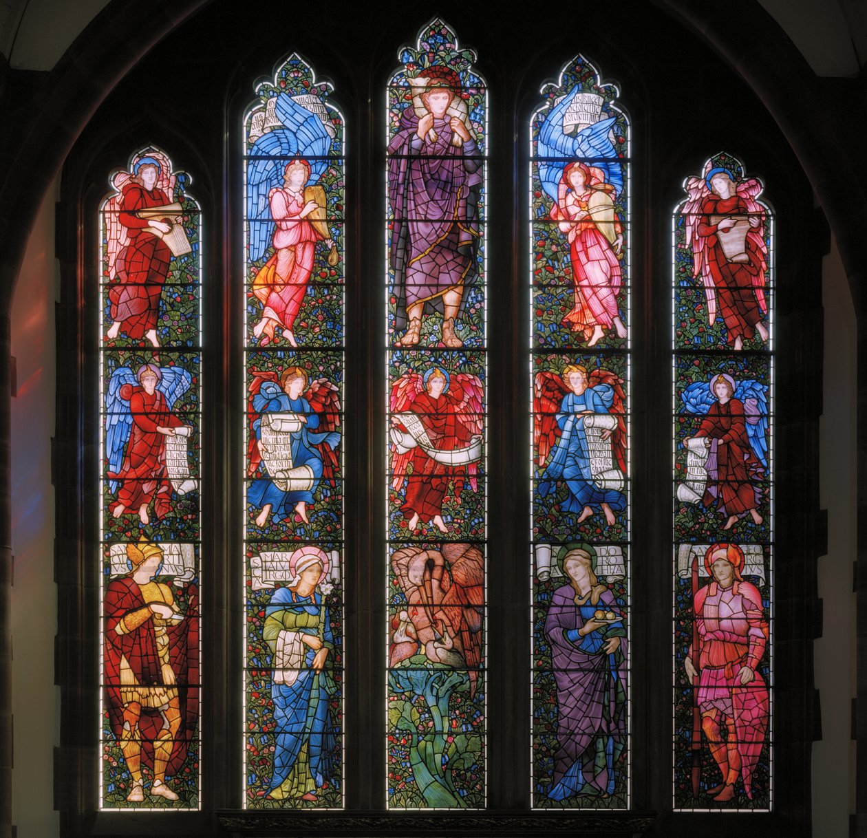 East Window, 1880 (målat glas) av Edward Burne Jones