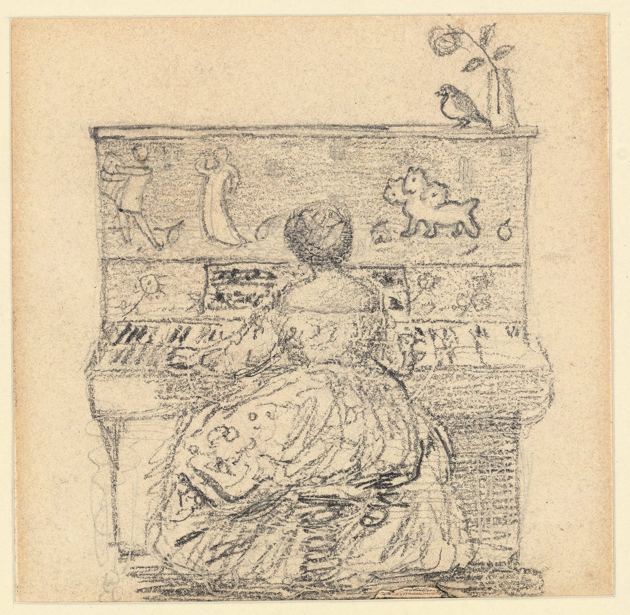 Georgiana Burne-Jones vid pianot av Edward Burne Jones