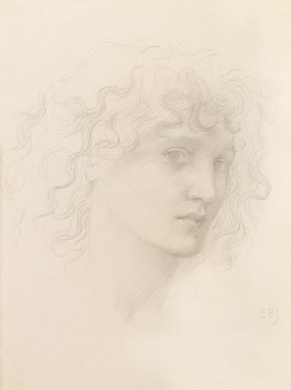 Head of May Morris (penna) av Edward Burne Jones