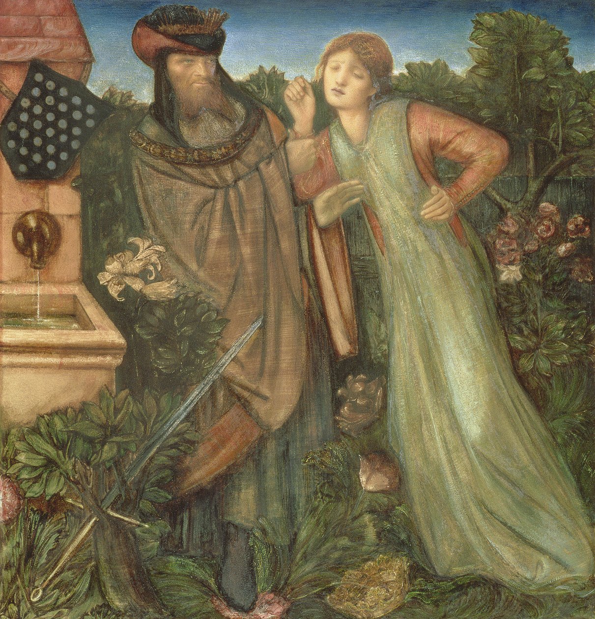 Kung Mark och Belle Iseult, 1862 av Edward Burne Jones