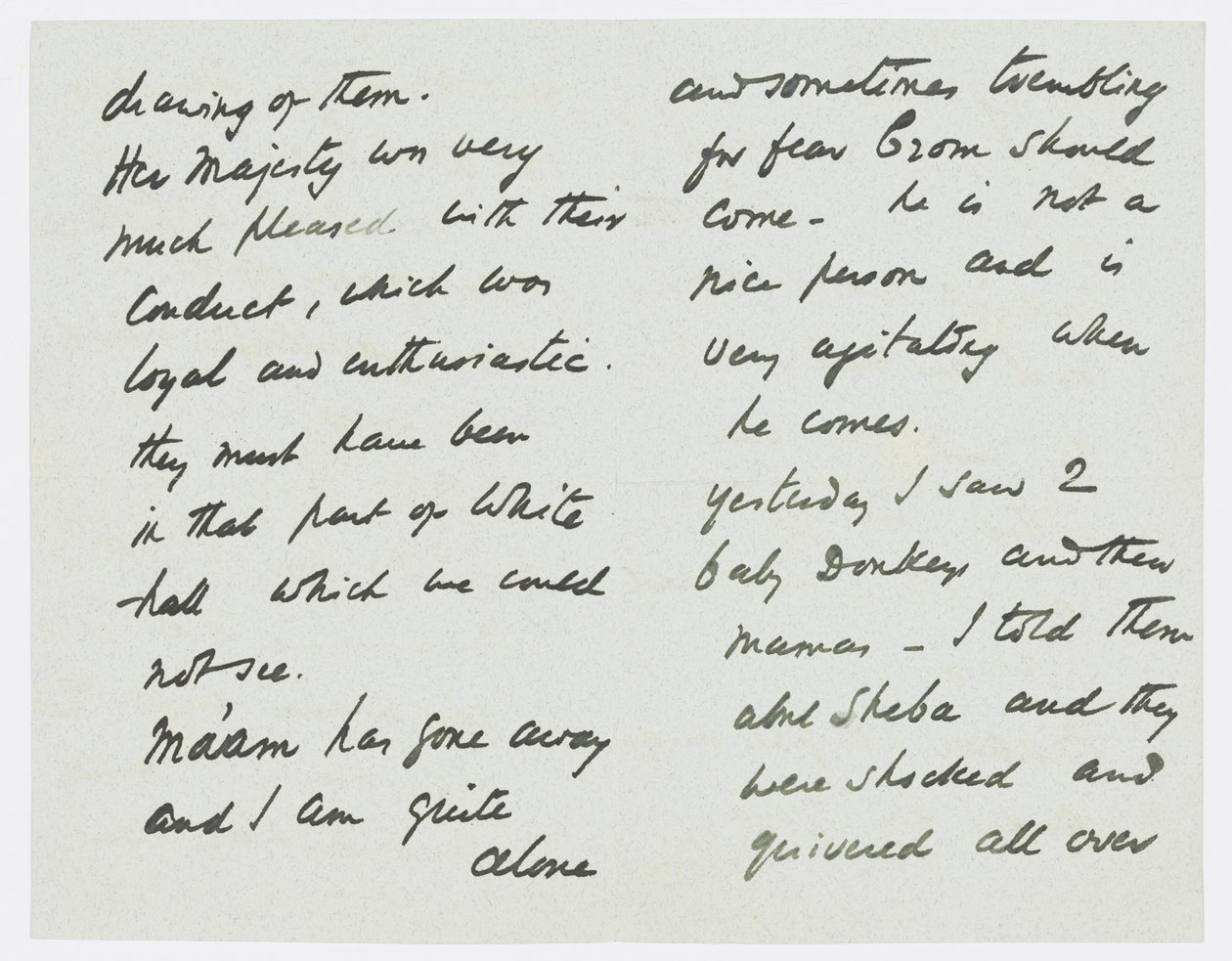 Brev till konstnärens barnbarn Angela Thirkell (penna på papper) av Edward Burne Jones
