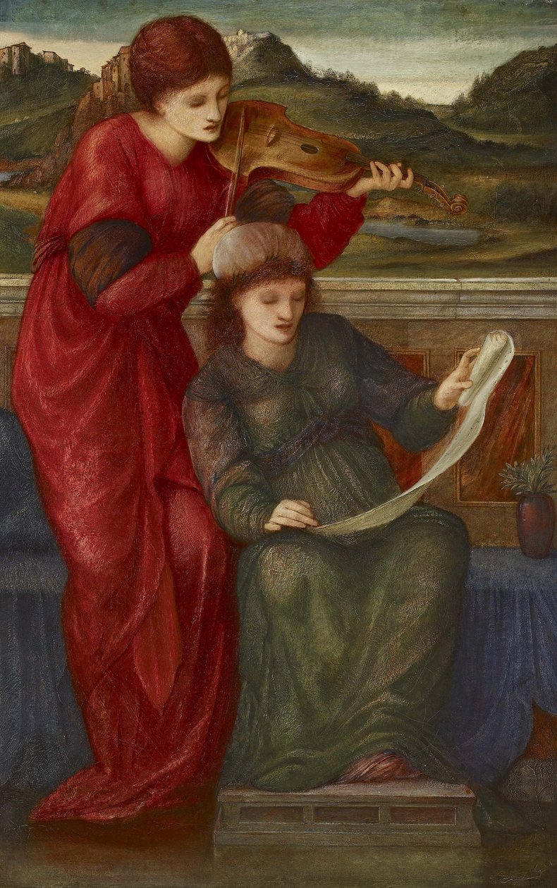 Musik, 1877 av Edward Burne-Jones