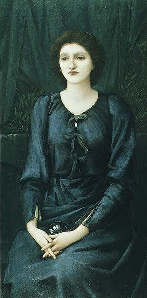 Porträtt av friherrinnan Madeleine Desandes av Edward Coley Burne Jones
