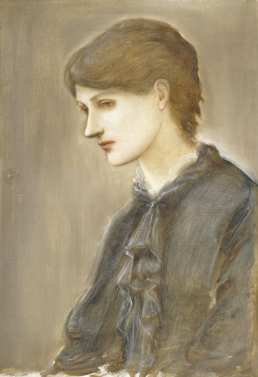Porträtt av Mrs William J. Stillman, född Marie Spartali, av Edward Burne Jones
