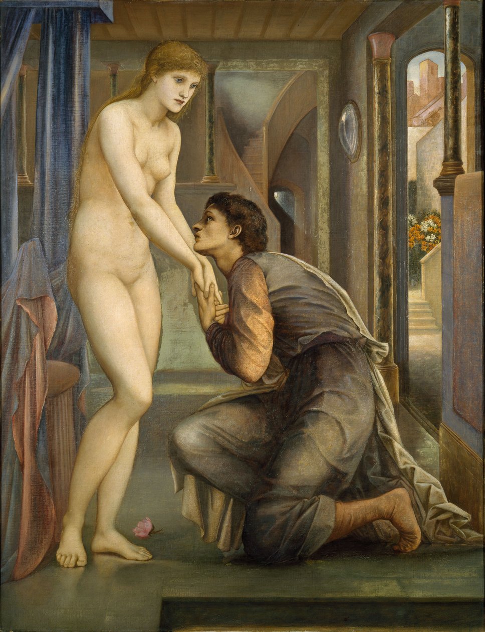 Pygmalion och bilden - The Soul Attains, 1878 av Edward Burne Jones