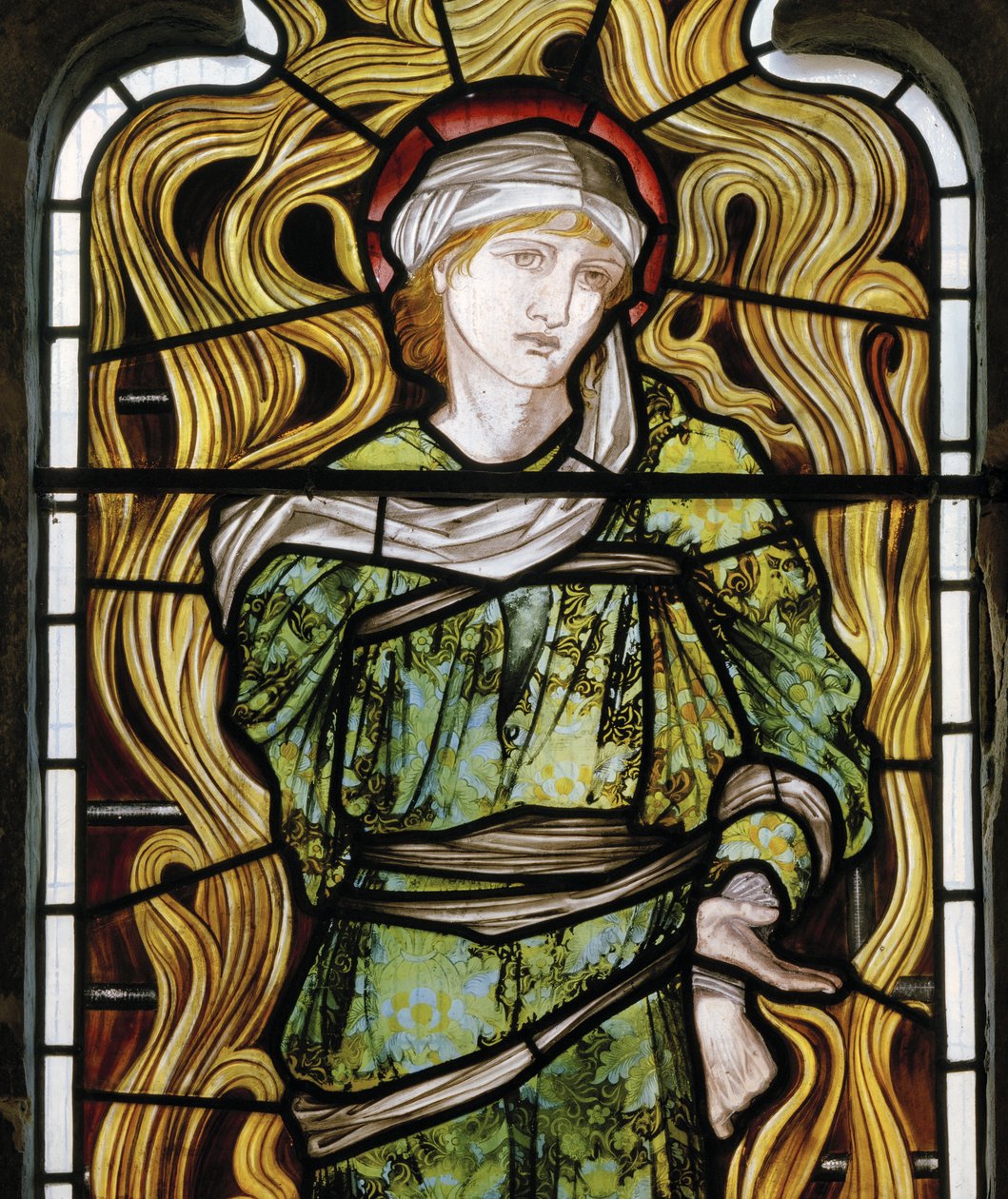 Shadrach, The Fiery Furnace, West Window, 1870 (målat glas) av Edward Burne Jones
