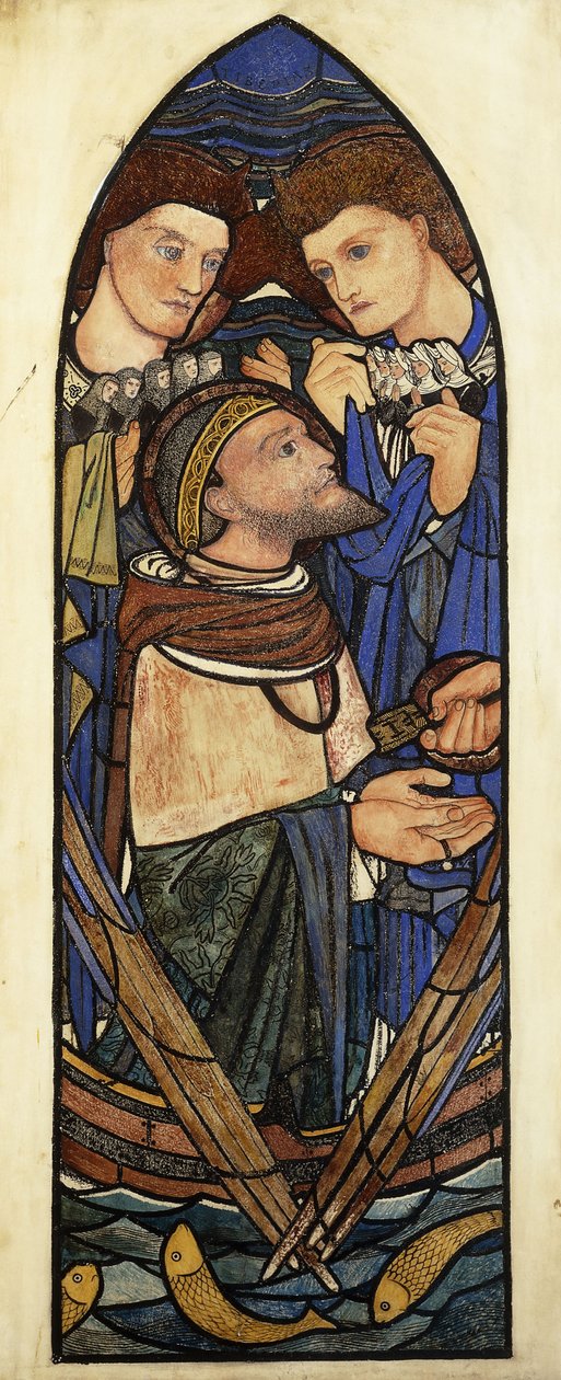 St Peter sjunker i Tiberias hav, av Edward Burne Jones