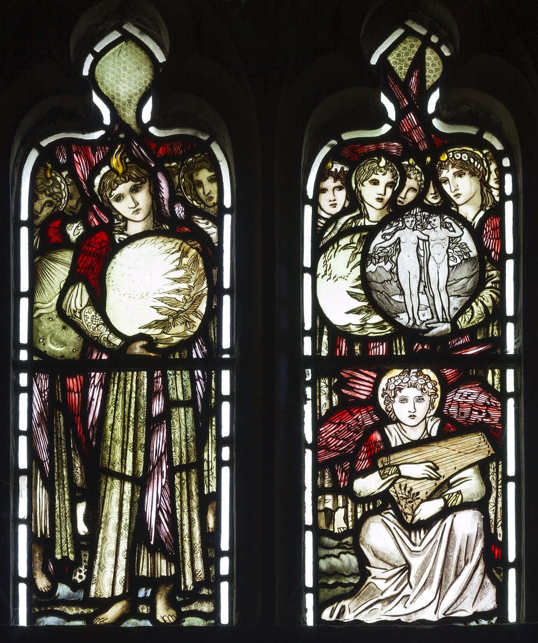 The Days of Creation, 1874 (målat glas) av Edward Burne Jones