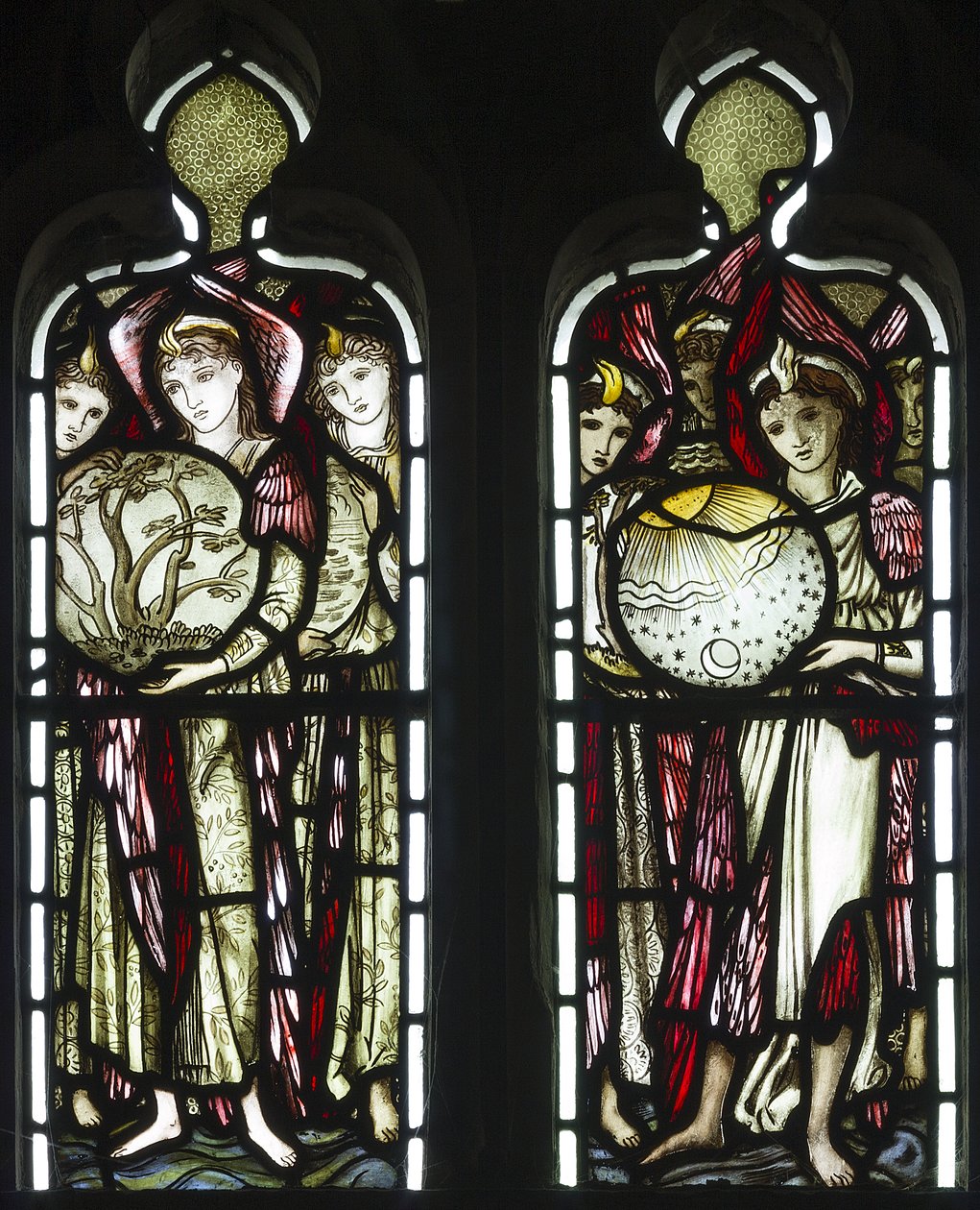 The Days of Creation, 1874 (målat glas) av Edward Burne Jones
