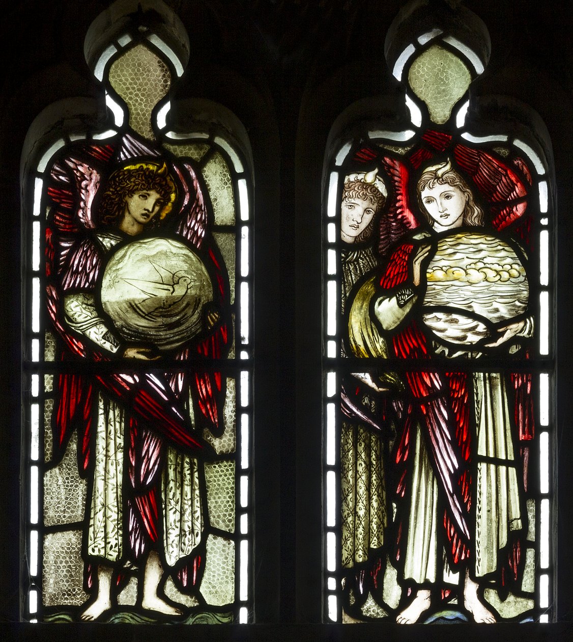 The Days of Creation, 1874 (målat glas) av Edward Burne Jones