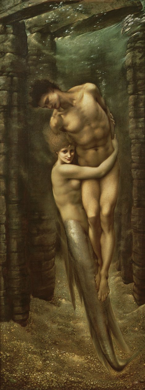 Havets djup, 1886 av Edward Burne Jones