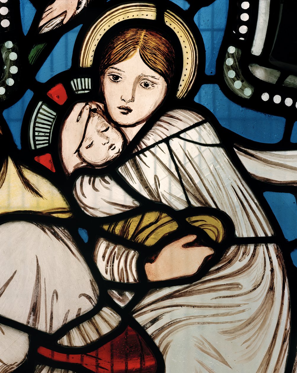 Flygningen till Egypten, 1862 (målat glas) av Edward Burne Jones