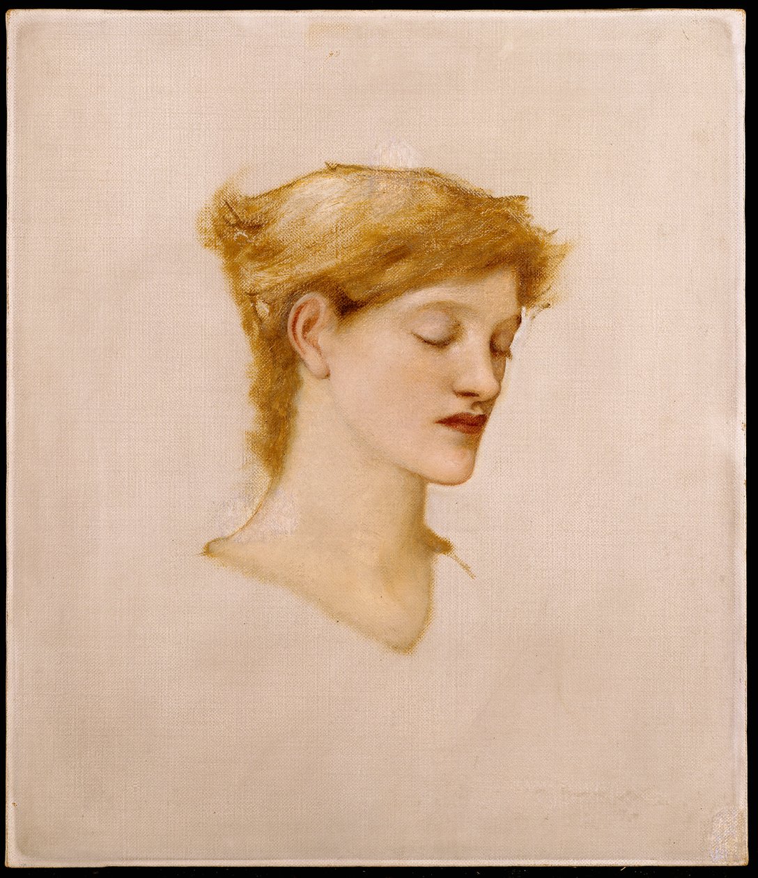 En kvinnas huvud av Edward Burne Jones