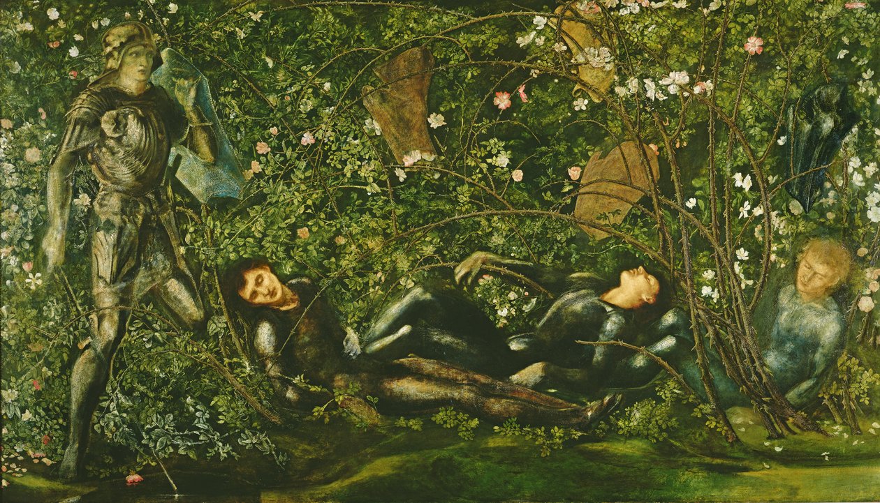 Knights and the Briar Rose, 1869 av Edward Burne Jones