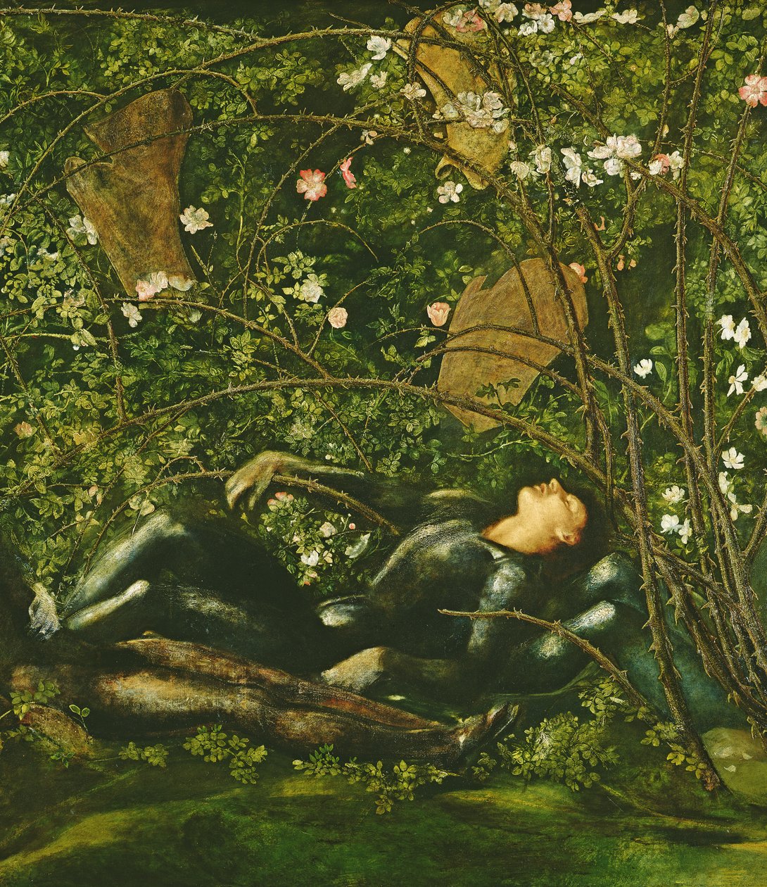 Knights and the Briar Rose, 1869 av Edward Burne Jones