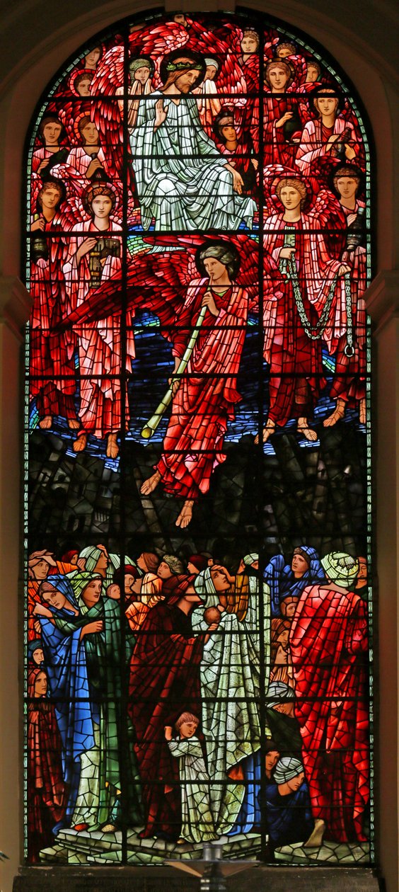 The Last Judgement, 1885-1897 (målat glas) av Edward Burne Jones