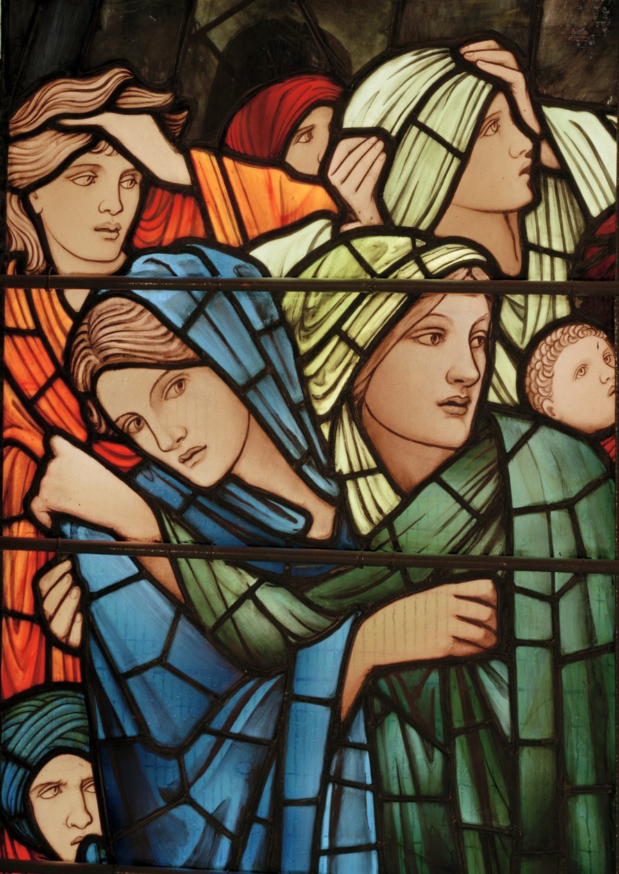 The Last Judgment Window, detalj, 1897 (målat glas) av Edward Burne Jones