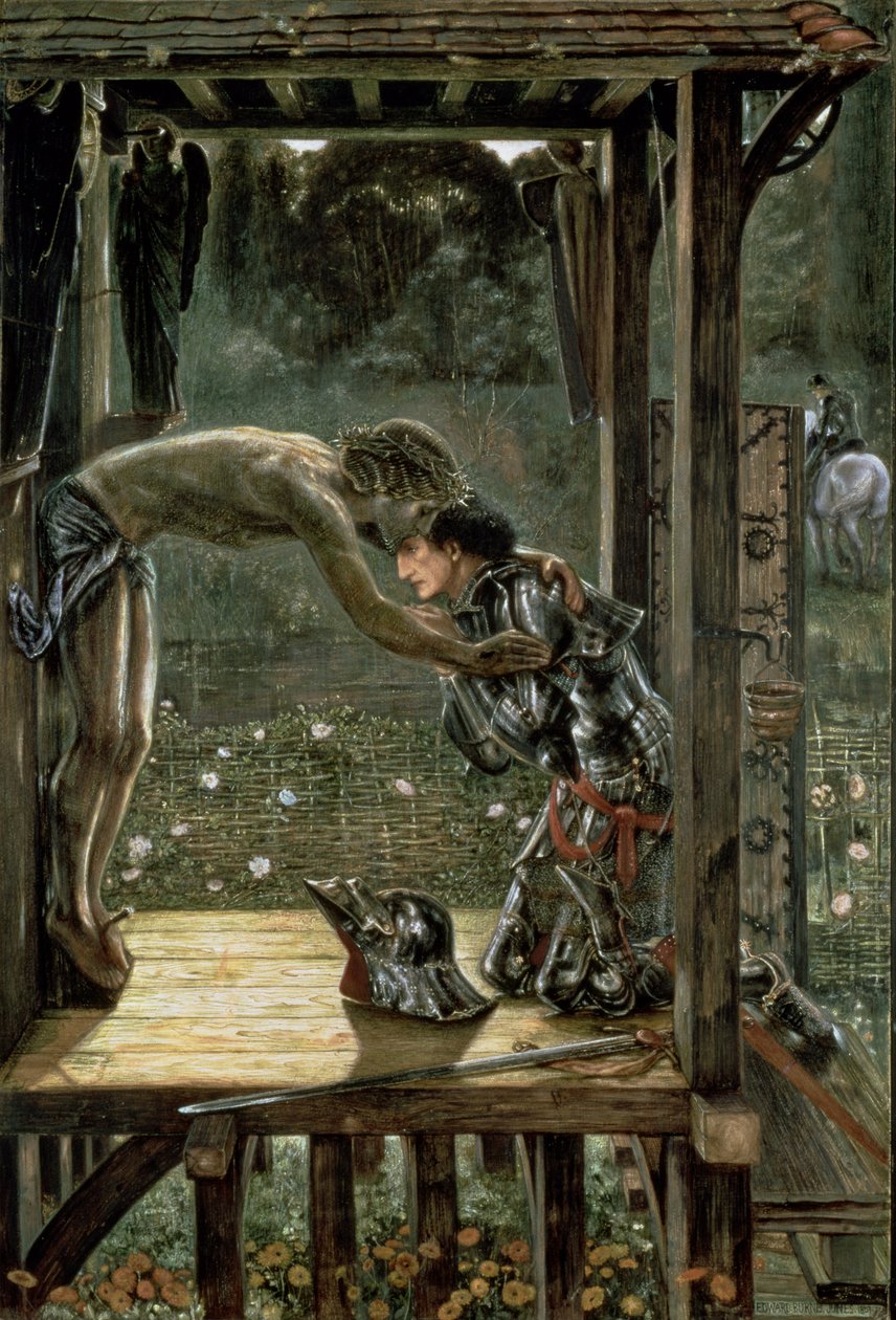 Den barmhärtige riddaren, 1863 av Edward Burne Jones