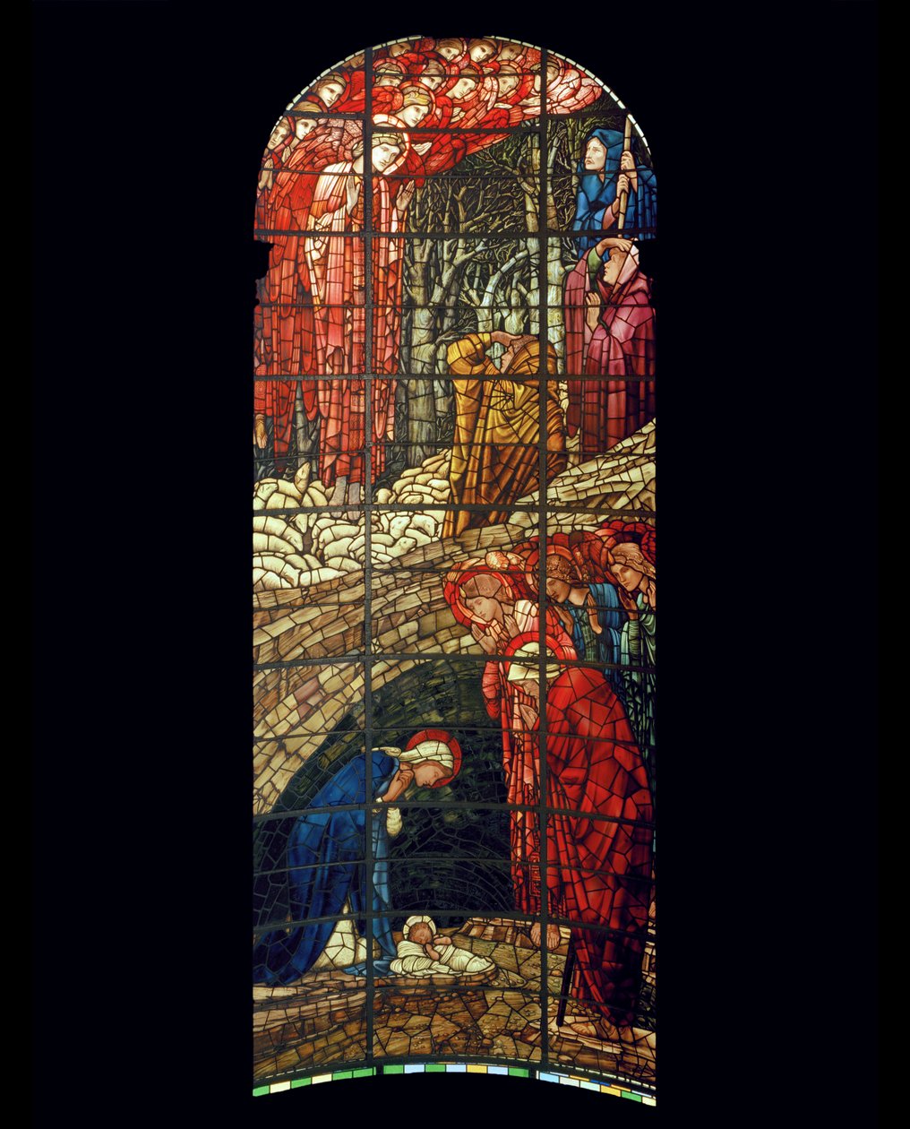 The Nativity Window, 1888 (målat glas) av Edward Burne Jones