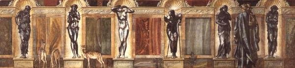 Pilgrimen vid ledighetens trädgård, av Edward Burne Jones