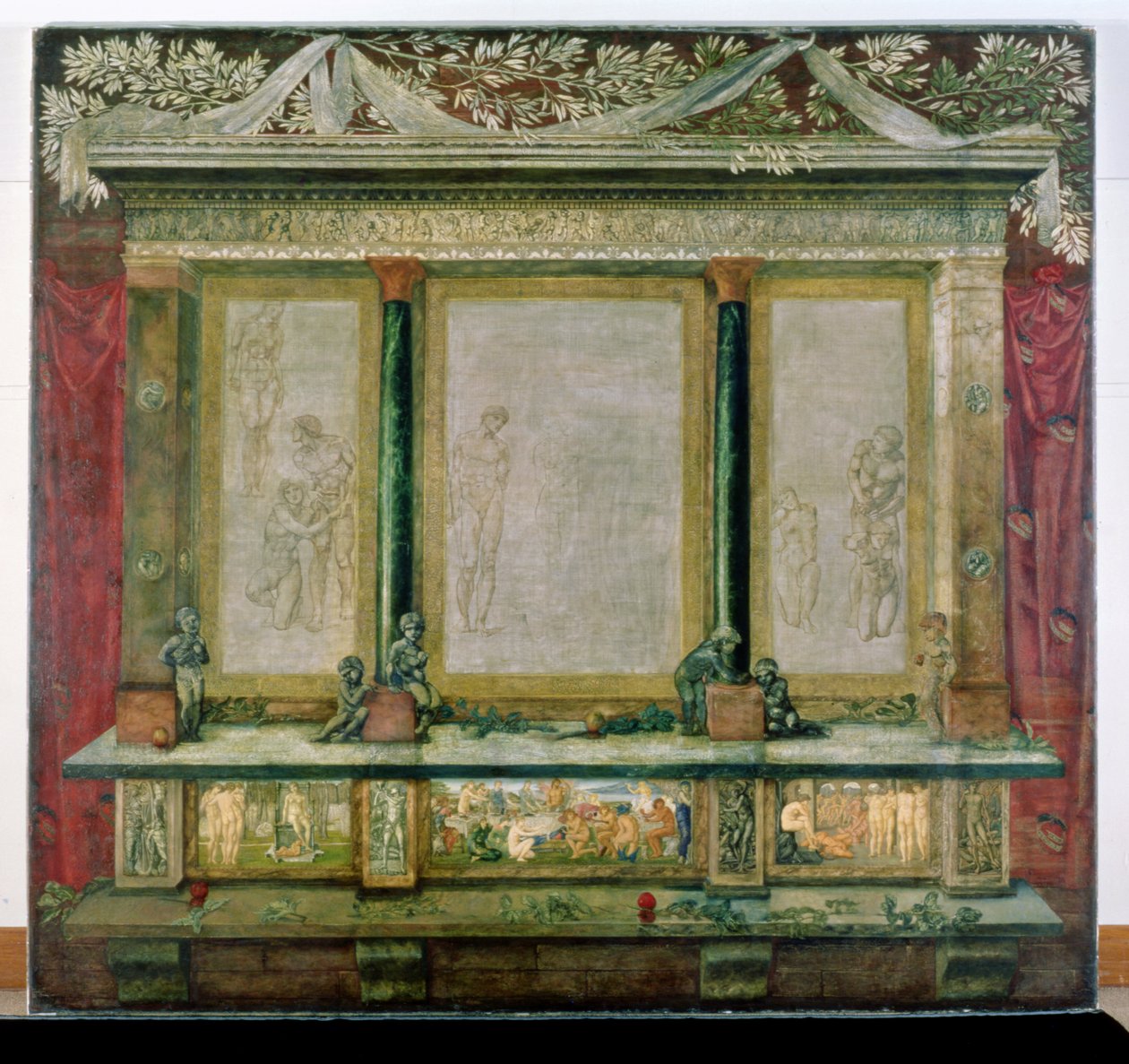 Troja Triptyk, 1872-1898 av Edward Burne Jones