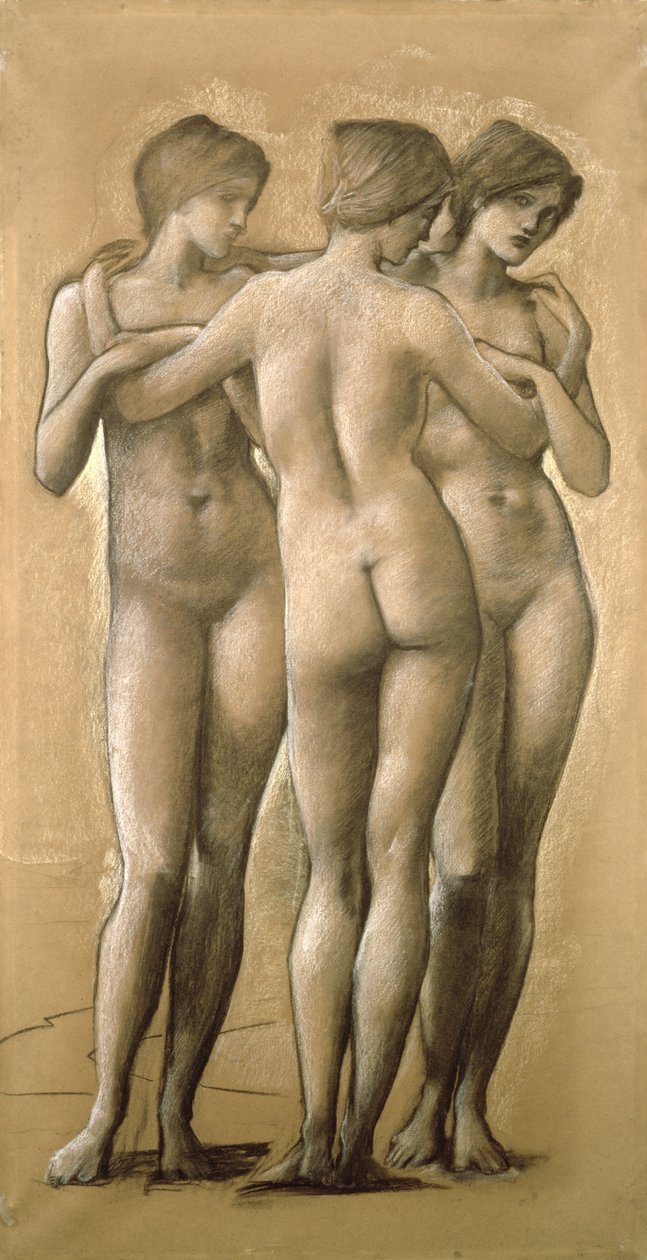 Venus Concordia - Study of the Three Graces, 1895 av Edward Burne-Jones