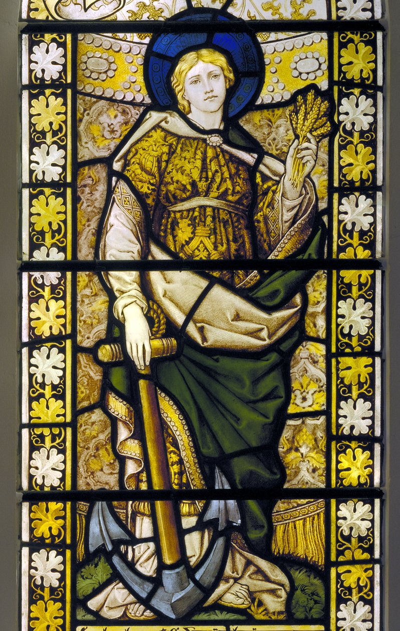 Forest Green, Holy Trinity, Burlison & Grylls, efter Edward Burne-Jones, Hope 1896 av Edward Coley after Burne Jones