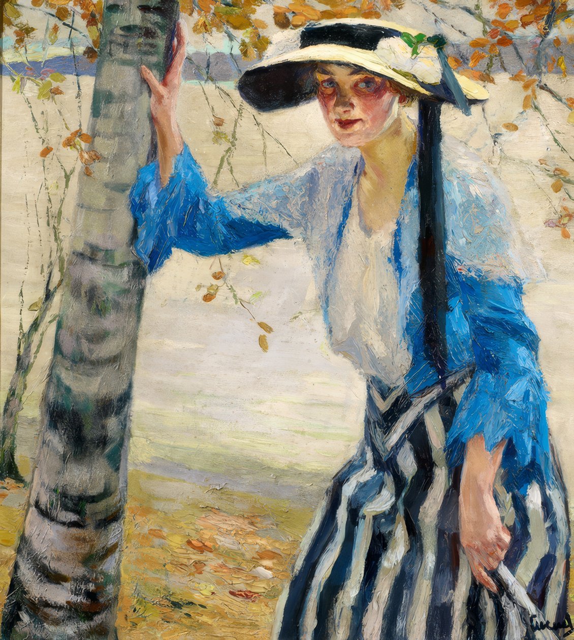 "På stranden" av Edward Cucuel