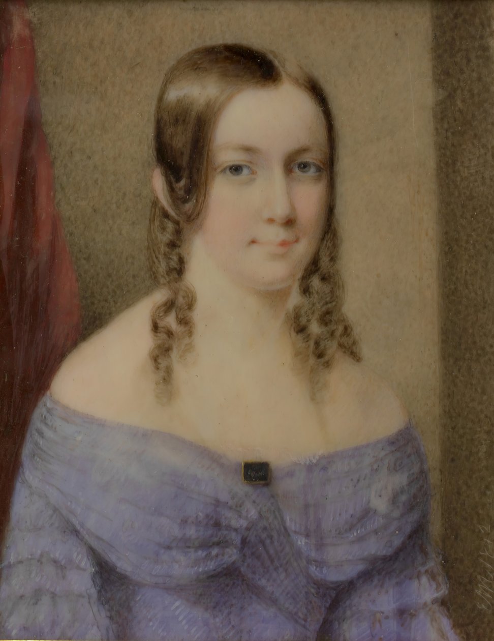 Porträtt av en dam, 1842. av Edward Dalton Marchant