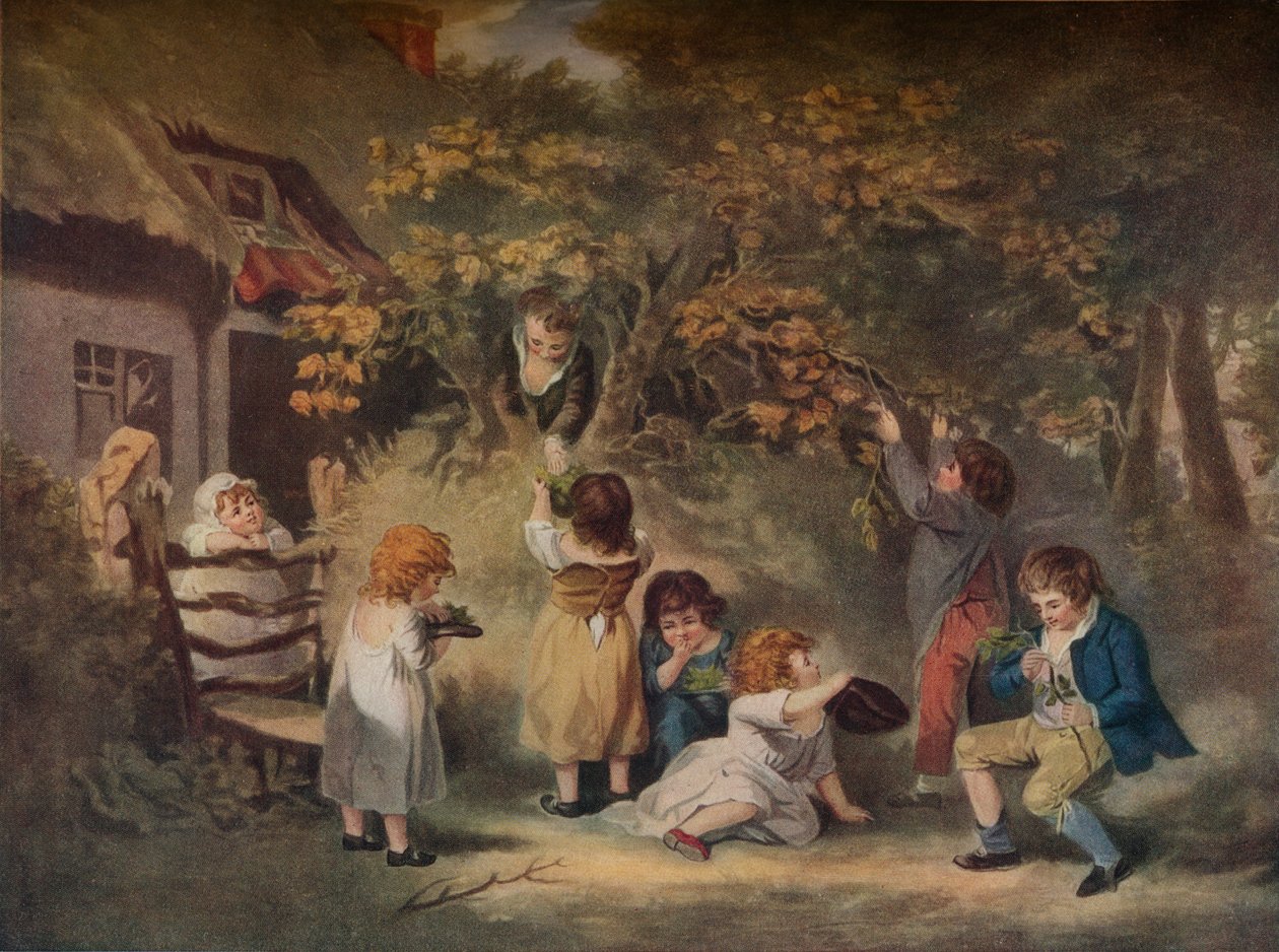 Barn Nutting, c1783 av Edward Dayes